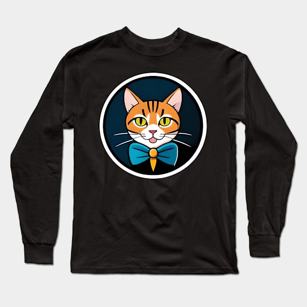 Cat Miaw Long Sleeve T-Shirt by dex1one